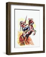 The Charge of the Sioux-Don Lawrence-Framed Giclee Print