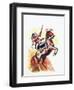 The Charge of the Sioux-Don Lawrence-Framed Giclee Print