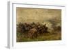 The Charge of Villafranca, June 24, 1866-Sebastiano de Albertis-Framed Giclee Print