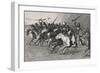 The Charge on the Sun-Pole, 1890 (Wood Engraving on Newsprint)-Frederic Remington-Framed Giclee Print