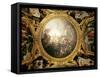 The Chariot of Apollo, Ceiling Painting from the Salon of Apollo-Charles de Lafosse-Framed Stretched Canvas