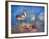 The Chariot of Apollo-Odilon Redon-Framed Art Print