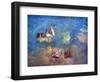 The Chariot of Apollo-Odilon Redon-Framed Art Print