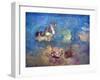 The Chariot of Apollo-Odilon Redon-Framed Art Print