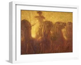 The Chariot of the Sun or Triumph of Commerce, 1907-Gaetano Previati-Framed Giclee Print