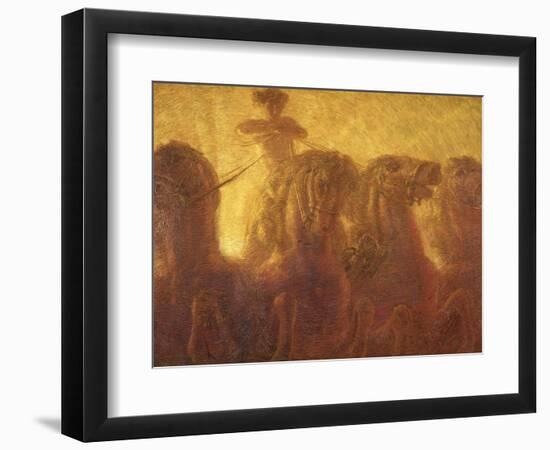 The Chariot of the Sun or Triumph of Commerce, 1907-Gaetano Previati-Framed Giclee Print