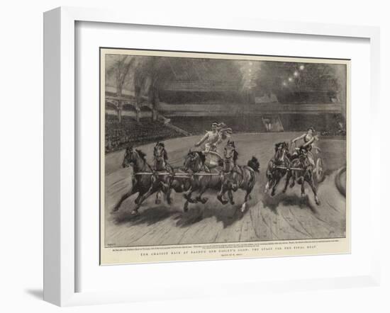 The Chariot Race at Barnum and Bailey's Show, the Start for the Final Heat-William Small-Framed Giclee Print