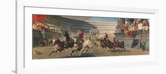 The Chariot Race, C.1882-Alexander Von Wagner-Framed Premium Giclee Print