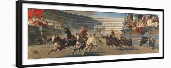 The Chariot Race, C.1882-Alexander Von Wagner-Framed Premium Giclee Print