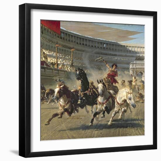 The Chariot Race, Detail-Alexander Von Wagner-Framed Premium Giclee Print