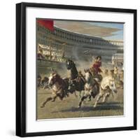 The Chariot Race, Detail-Alexander Von Wagner-Framed Premium Giclee Print