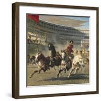 The Chariot Race, Detail-Alexander Von Wagner-Framed Premium Giclee Print