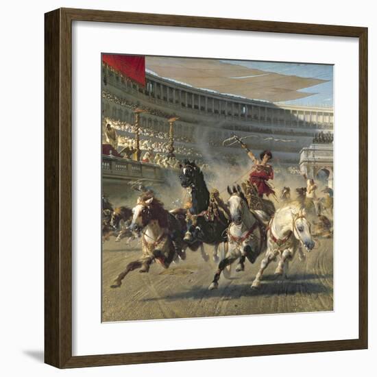 The Chariot Race, Detail-Alexander Von Wagner-Framed Premium Giclee Print