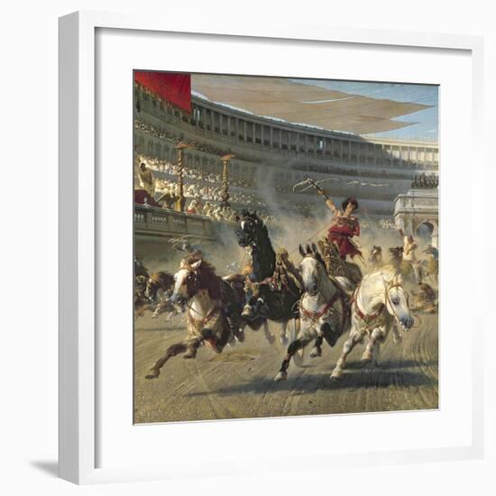 The Chariot Race, Detail-Alexander Von Wagner-Framed Premium Giclee Print