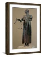 The Charioteer of Delphi, a Votive Offering from Polyzalos-Sotades-Framed Giclee Print