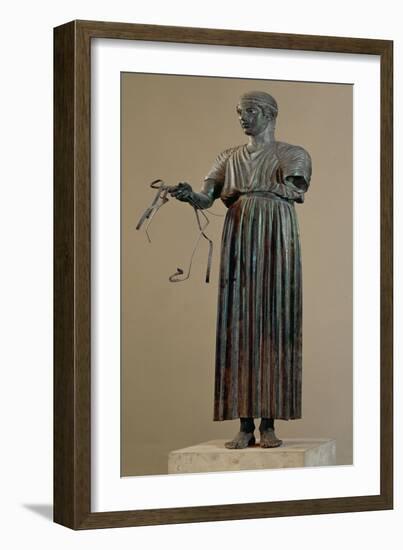 The Charioteer of Delphi, a Votive Offering from Polyzalos-Sotades-Framed Giclee Print