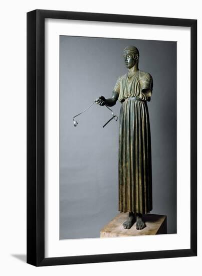 The Charioteer of Delphi, also known as Heniokhos-null-Framed Photographic Print