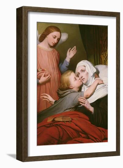 The Charitable Child, 1840 (Oil on Canvas)-Ary Scheffer-Framed Giclee Print