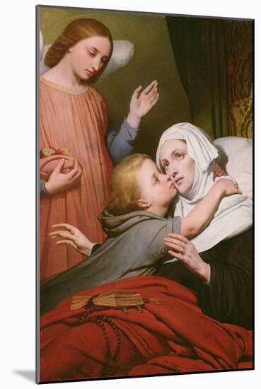 The Charitable Child, 1840 (Oil on Canvas)-Ary Scheffer-Mounted Giclee Print