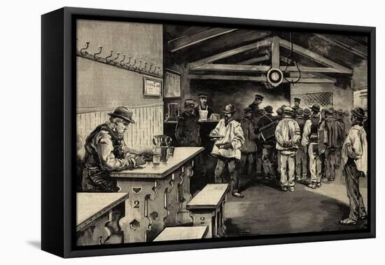 The Charities in Madrid, Office of Rations and Dining, Engraving, 1879-null-Framed Stretched Canvas