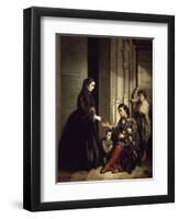 The Charity, 1857-Jose Roldan-Framed Premium Giclee Print