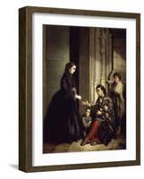 The Charity, 1857-Jose Roldan-Framed Giclee Print