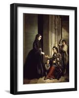 The Charity, 1857-Jose Roldan-Framed Giclee Print