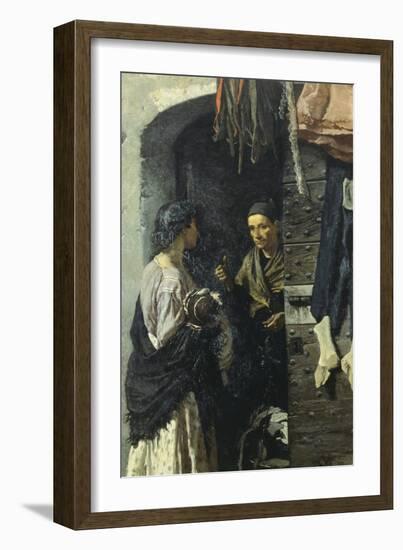 The Charity, 1869-Michele Cammarano-Framed Giclee Print