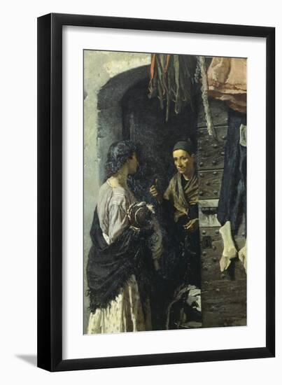 The Charity, 1869-Michele Cammarano-Framed Giclee Print