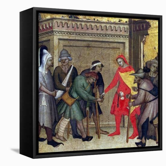 The Charity of St. Anthony Abbot-Master Of The Rinuccini Chapel-Framed Stretched Canvas