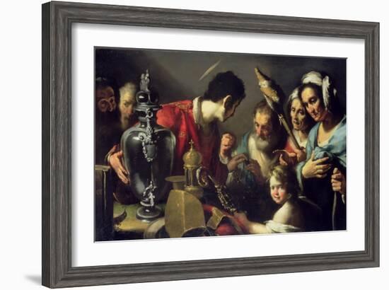 The Charity of St. Lawrence-Bernardo Strozzi-Framed Giclee Print