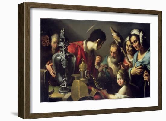 The Charity of St. Lawrence-Bernardo Strozzi-Framed Giclee Print