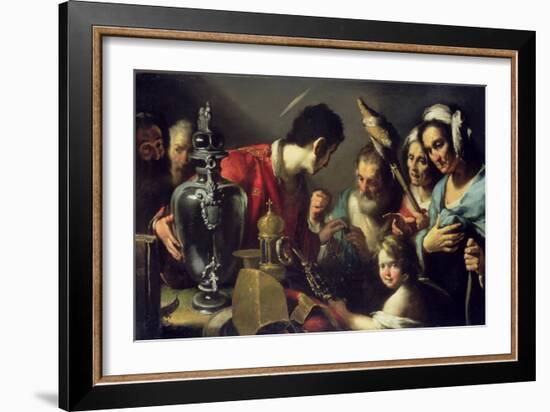 The Charity of St. Lawrence-Bernardo Strozzi-Framed Giclee Print