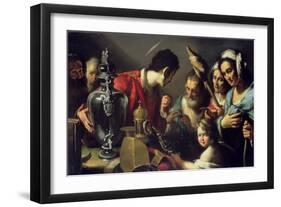 The Charity of St. Lawrence-Bernardo Strozzi-Framed Giclee Print