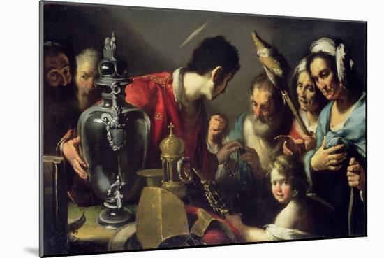 The Charity of St. Lawrence-Bernardo Strozzi-Mounted Giclee Print