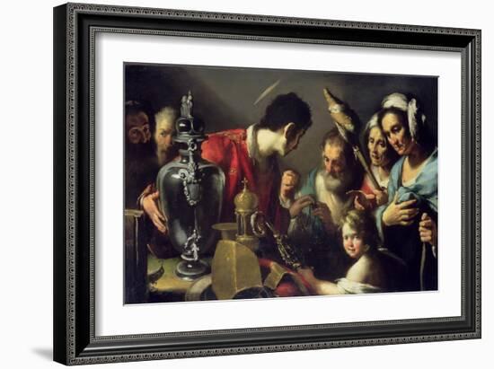 The Charity of St. Lawrence-Bernardo Strozzi-Framed Giclee Print