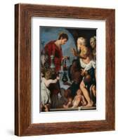 The Charity of St Lawrence-Bernardo Strozzi-Framed Giclee Print