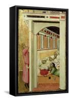 The Charity of St Nicholas of Bari-Ambrogio Lorenzetti-Framed Stretched Canvas