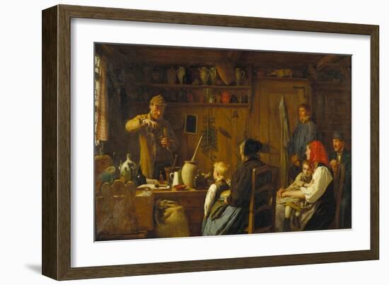 The Charlatan, 1879-Albert Anker-Framed Giclee Print