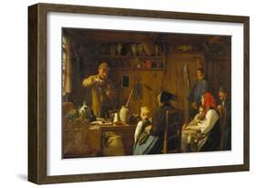 The Charlatan, 1879-Albert Anker-Framed Giclee Print