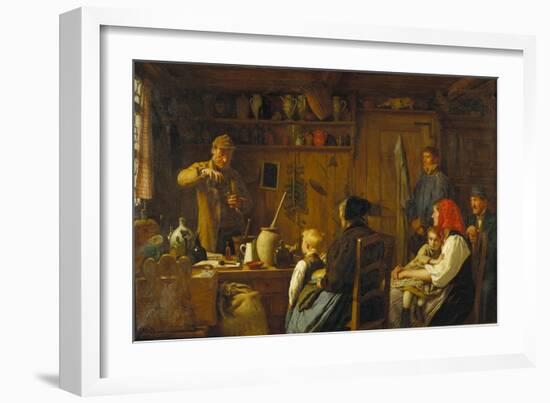 The Charlatan, 1879-Albert Anker-Framed Giclee Print