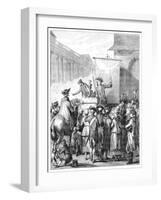 The Charlatan at the Louvre, Paris-Jean Duplessis-bertaux-Framed Giclee Print