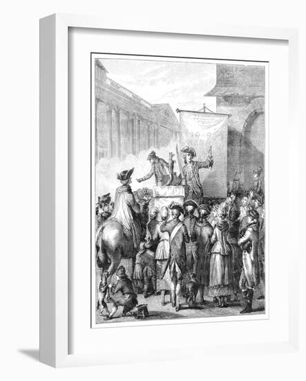 The Charlatan at the Louvre, Paris-Jean Duplessis-bertaux-Framed Giclee Print