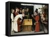 The Charlatan-Hieronymus Bosch-Framed Stretched Canvas