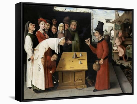 The Charlatan-Hieronymus Bosch-Framed Stretched Canvas