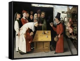 The Charlatan-Hieronymus Bosch-Framed Stretched Canvas