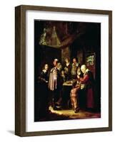 The Charlatan-Frans Van Mieris-Framed Giclee Print