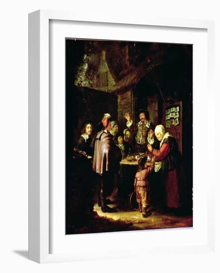 The Charlatan-Frans Van Mieris-Framed Giclee Print