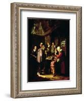 The Charlatan-Frans Van Mieris-Framed Giclee Print