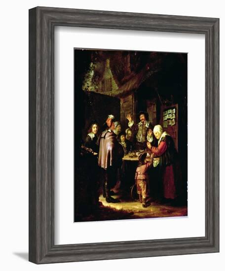 The Charlatan-Frans Van Mieris-Framed Giclee Print